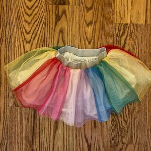 Hanna Andersson rainbow tulle skirt